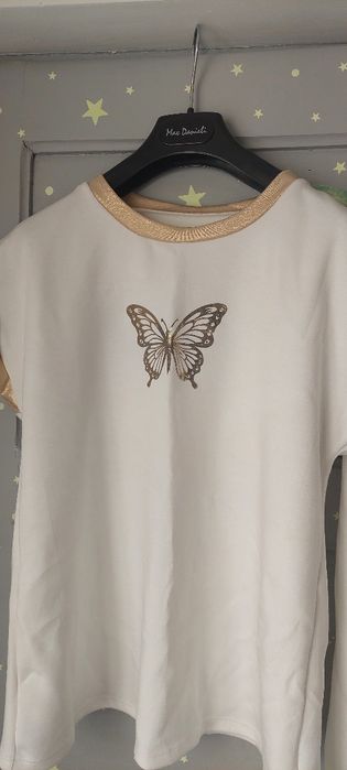 Нов бял дамски комплект, размер М