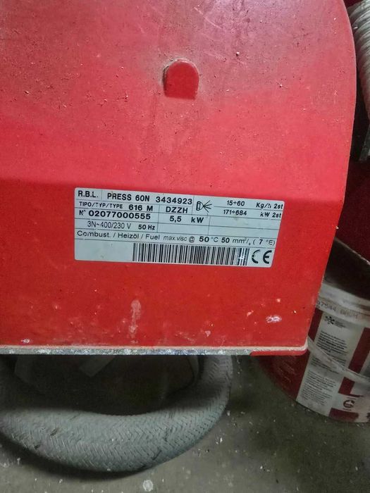 Нафтов котел Technotherm 395 kW + горелка RBL – индустриален