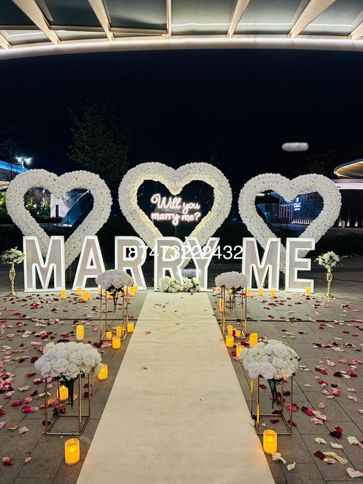 Оформление MARRY ME, Happy birthday,Туган Кунинмен Анашым, спецэффекты