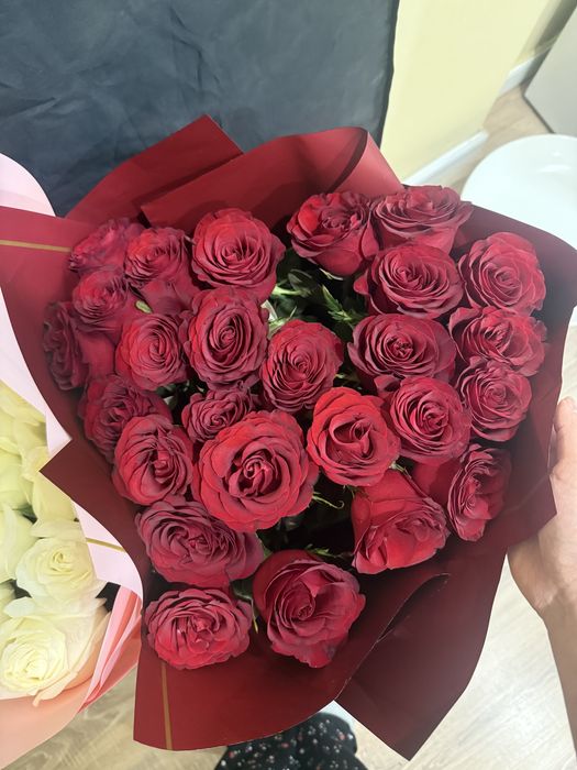 Свежие букеты розы