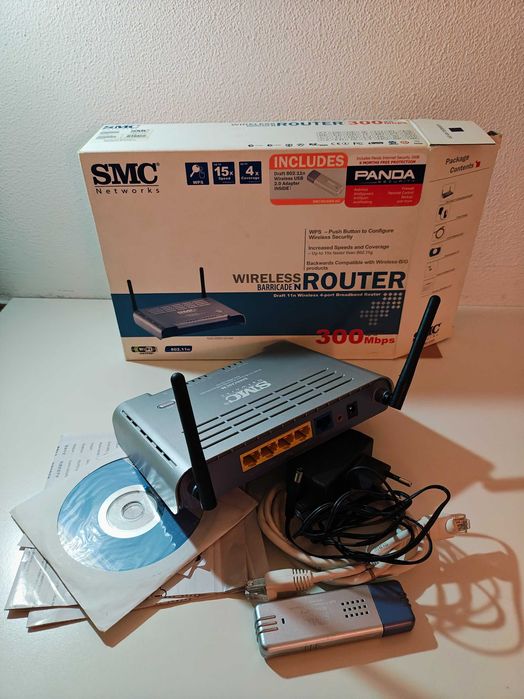 Router SMC Barricade N și adaptor USB WiFi Draft 802.11n