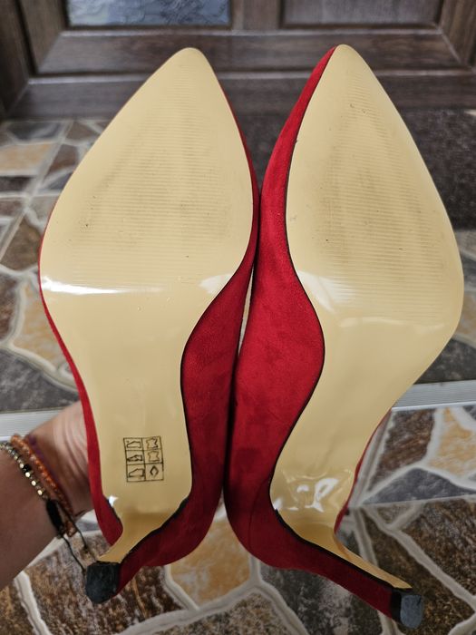 Pantofi stiletto piele naturala nr 35