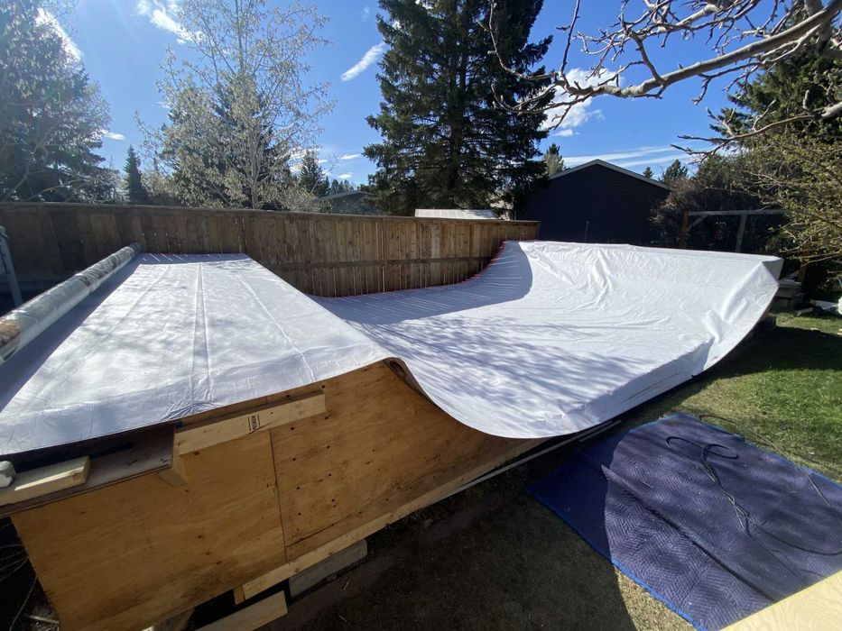 Билборд винил 4м на 3,20м БЯЛ цвят 280гр/кв.м НОВИ платна UV защита