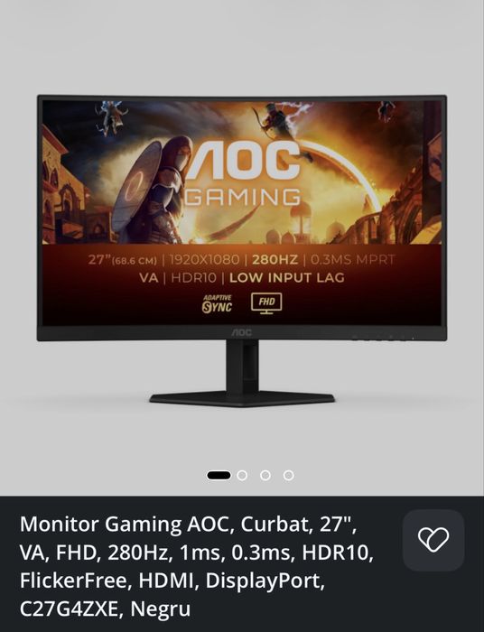 Monitor Aoc curbat