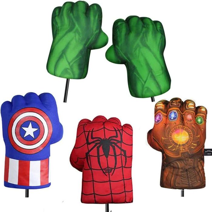 Голяма ръкавица на Спайдърмен, Хълк, Танос, Супергерои, Железния човек