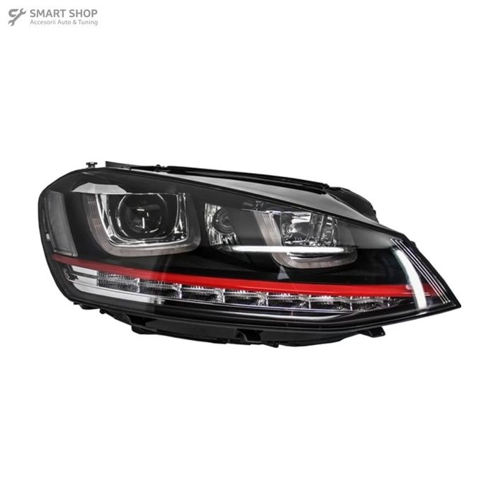 Faruri 3D LED compatibil cu VW Golf 7 VII (2012-2017) R20 GTI Design Semnal Dinamic LED
