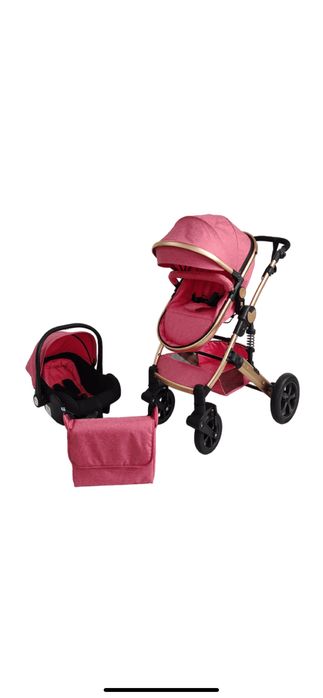 Carucior copii  3 in 1 cu suspensii, Baby Dary