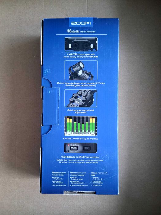 Recorder audio portabil ZoomH6Studio cu 4 XLR/TRS,nou,sigilat