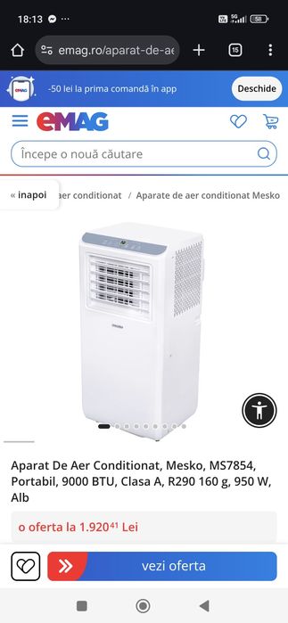 Aparat de climatizare portabil