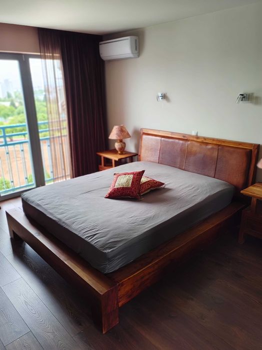 легло King Size от тиково дърво 160x200