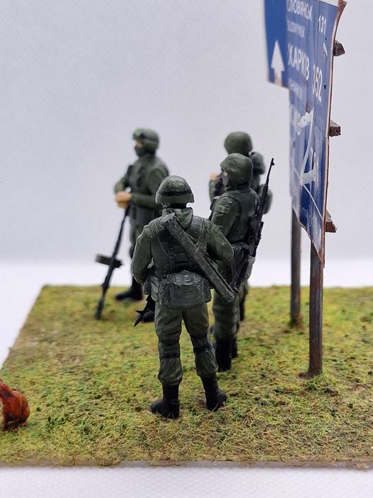 Диорама (макет) ,,Битката за Донецк" мащаб 1/35