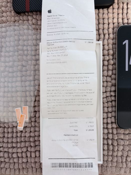 Iphone 15 pro max 256gb