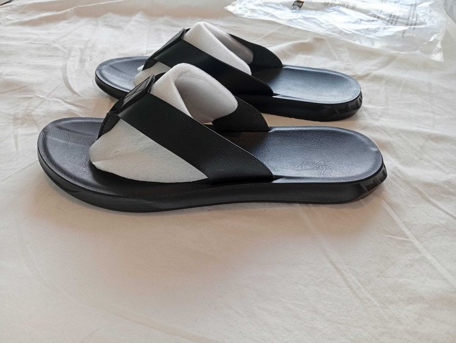 НОВИ 45 номер мъжки кожени чехли