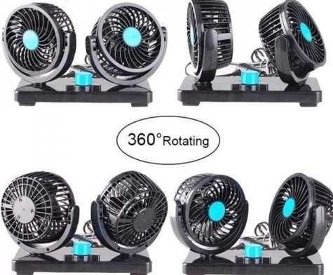 Вентилатор №2236 с Две Перки за Кола 12V