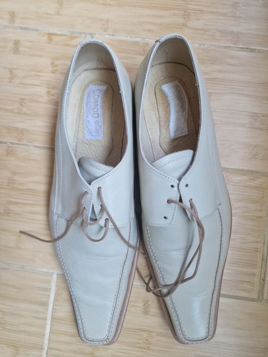 Pantofi eleganți bărbați, piele naturală (crem/bej) - Comod Collection
