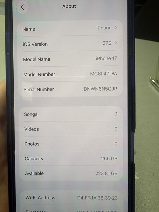 Iphone 17 256 gb