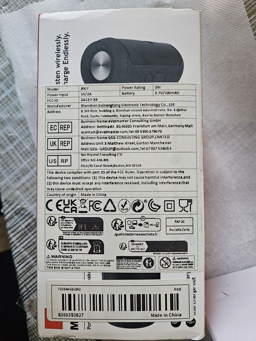 Boxa audio cuvradio si bluetooth