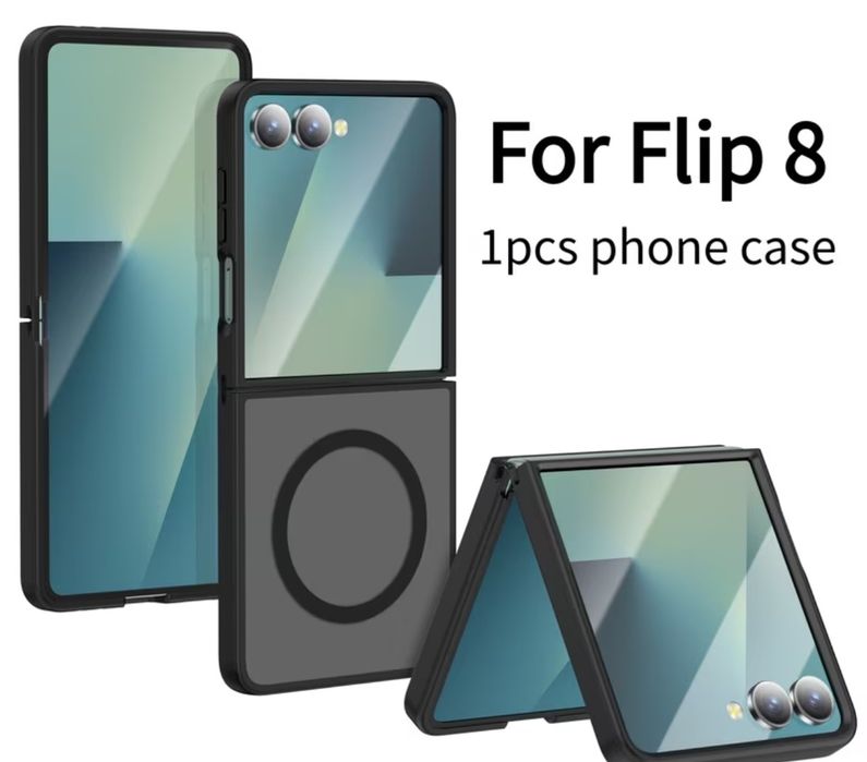 Samsung Z flip 8 magsafe кейс черен мат