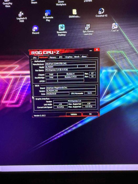 Laptop gaming Asus ROG GL702 vm 2016