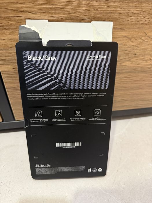 Калъф Pitaka Ultra-Slim за Samsung Galaxy Z Flip 7, черен/сив