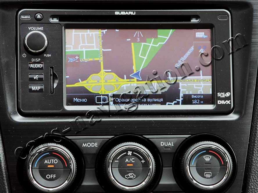 Карта навигация България Субару Форестър Импреза Легаси Аутбек Трибека