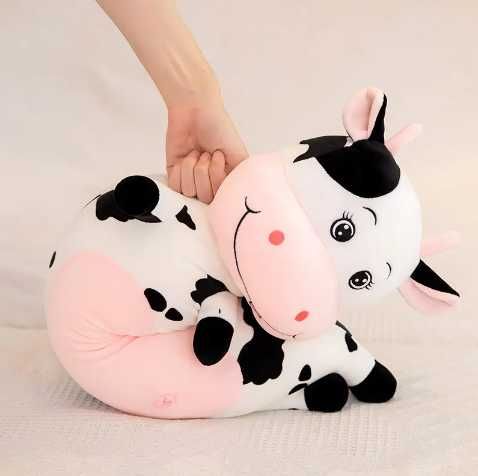 Голяма Плюшена играчка възглавница Крава, 120см