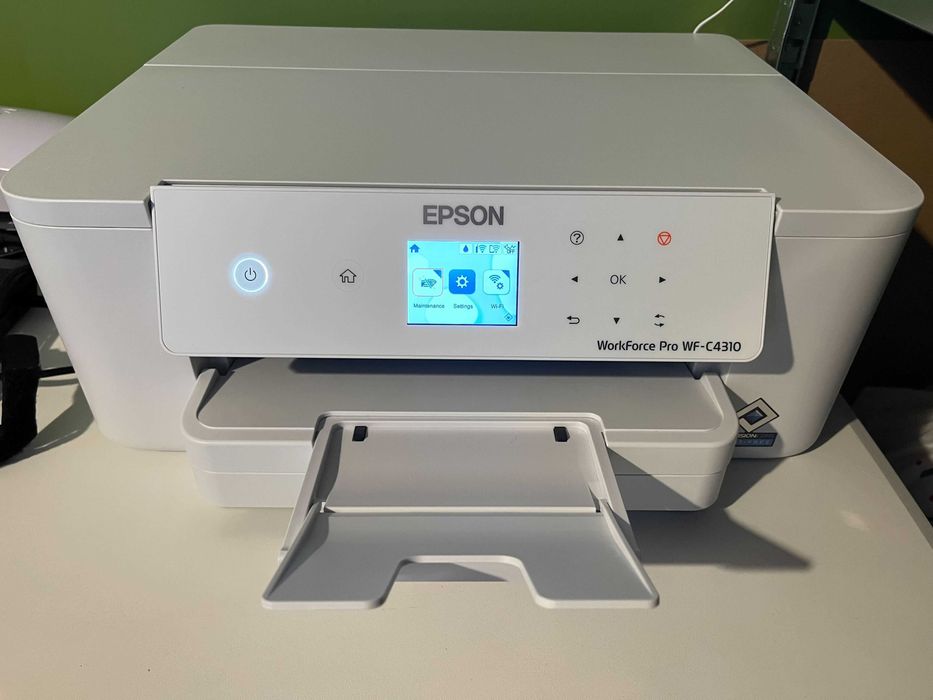 EPSON WorkForce Pro WF-C4310DW + мастило, касети и ресетър за чип на касети.