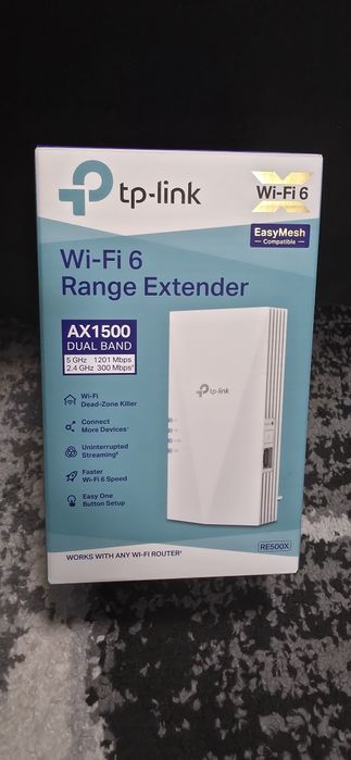 Range Extender TP-LINK RE500X, AX1500, Wi-Fi 6