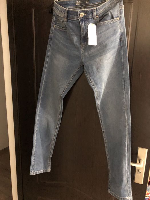 Pantaloni  blugi denim  femei Terranova marinea 42