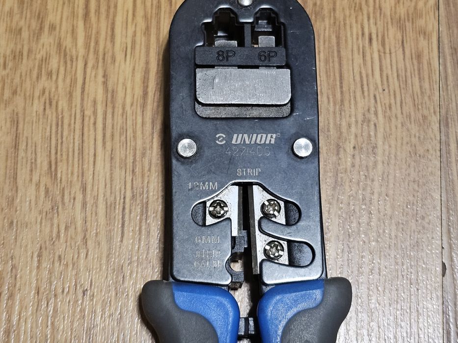 Модулни кримпващи клещи Unior 427/4DG RJ45 Cat5e 195mm интернет букси