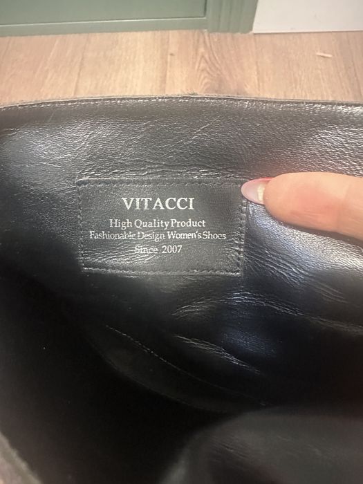 Демисезонные ботфорты Vitacci нат. замша р.36