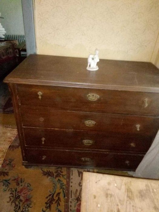 Garnitura mobila pentru camera de zi cu scrin, vintage/retro anul 1940