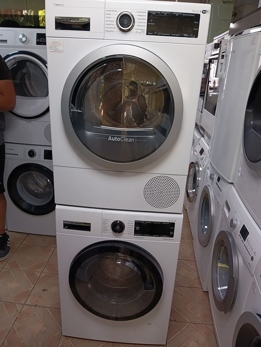 Комплект пералня Bosch SERIE 8  9кг и сушилня Bosch Serie8 WI-FI А+++