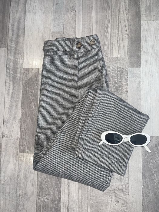 Брюки утепленные серого цвета