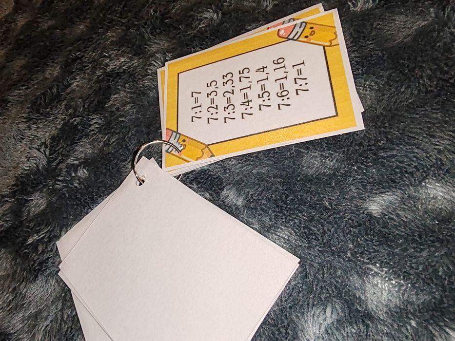 Flashcard tabla împărțirii
