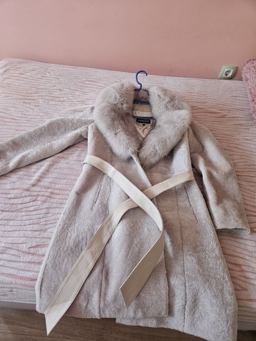 Дамско кожено палто XL размер