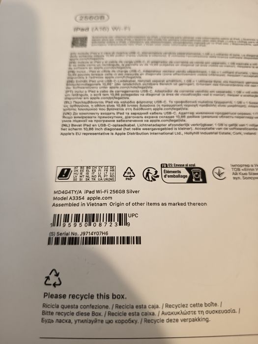 iPad A16 256GB Wi-FI, 2025, sigilat la cutie!