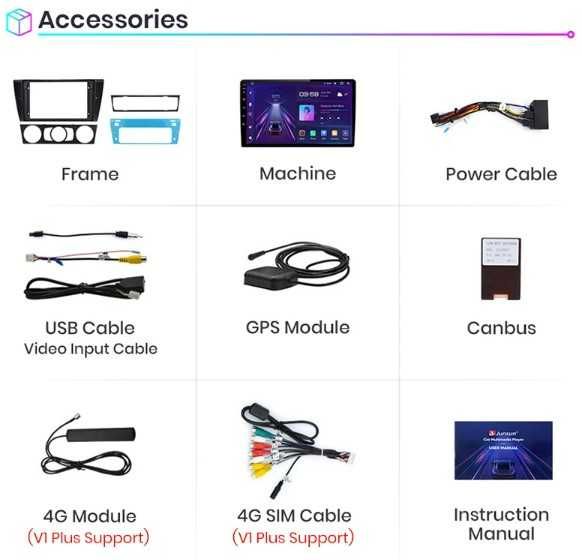 Navigatie Android Dedicata BMW Seria 3 E90 E91 E92 E93 Carplay Waze