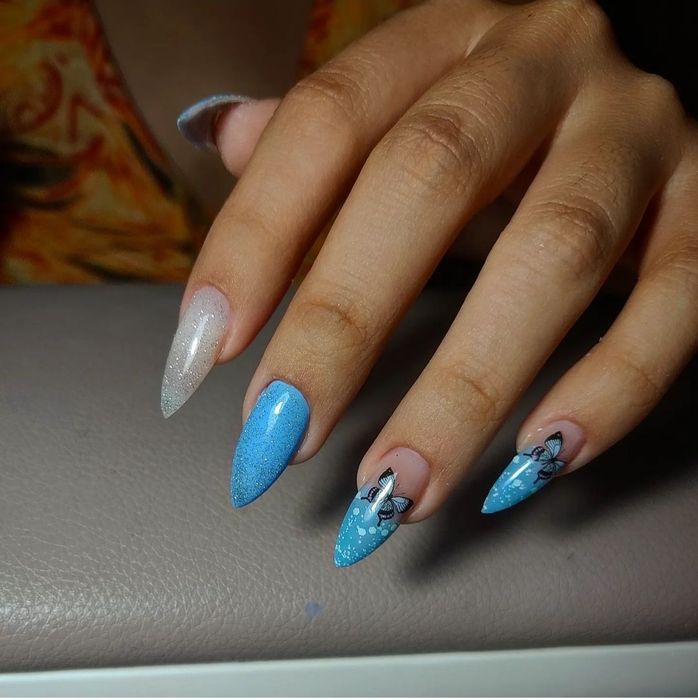 Маникюр комбинированный