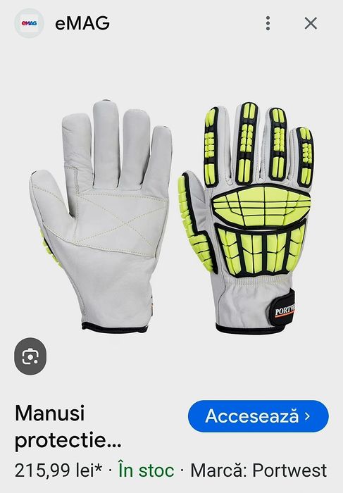 Manusi piele impact Pro Cut marca PortWest