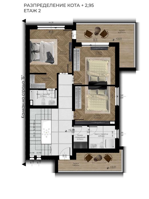 Двуетажна къща с паркомясто във Войводиново