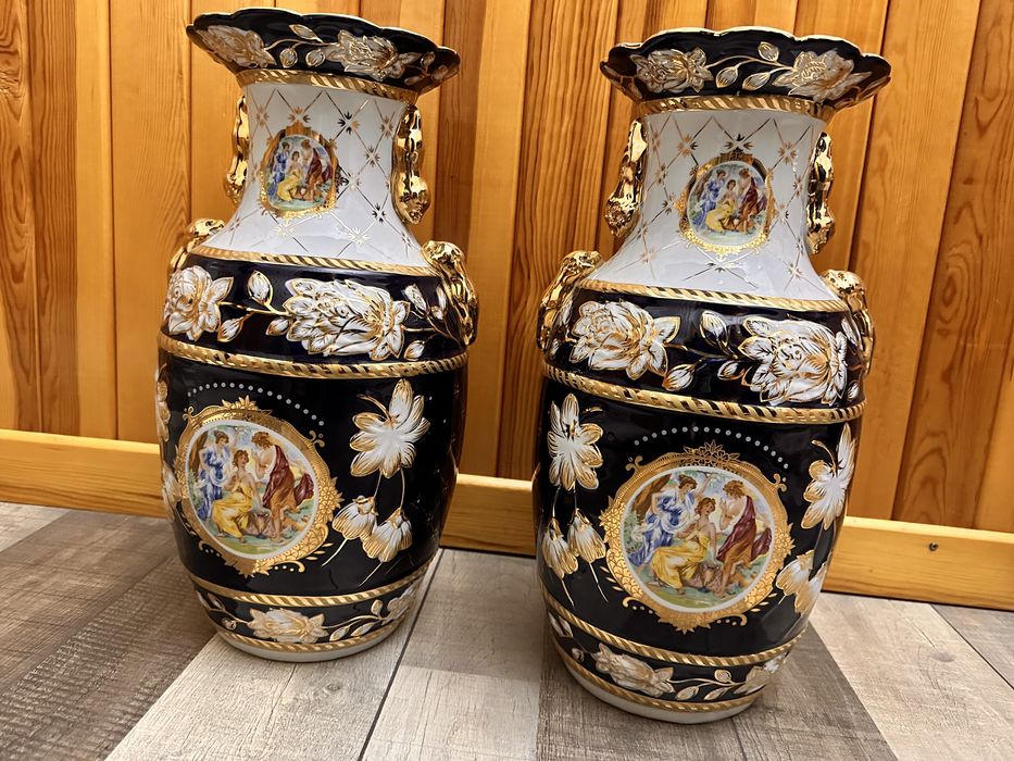 Вазы напольные “Madonna” 4 шт. 24К ручная работа