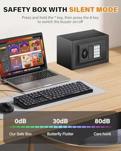 Нов стоманен Сейф кутия за пари документи с код ключ аларма монтаж дом офис