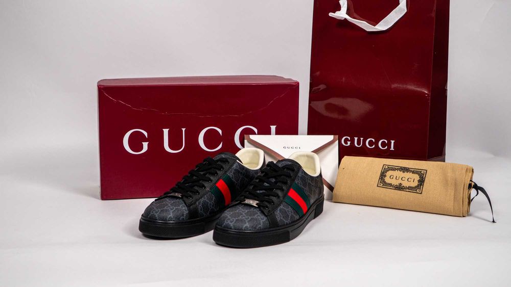 Обувки Gucci Ace sneaker with Web