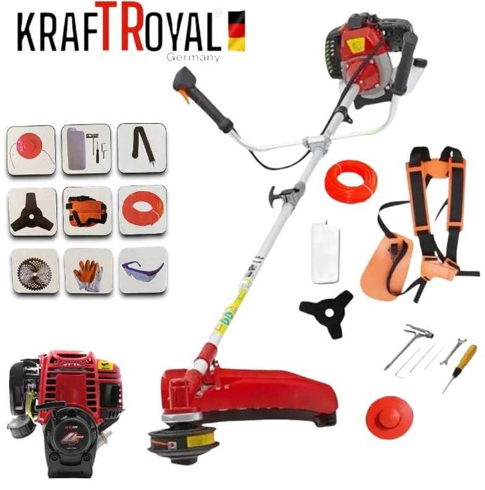 Професионална моторна коса + самар/тример Kraft royal 74Куб