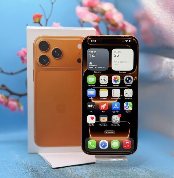 ГАРАНЦИОНЕН!!! Apple iPhone 17 Pro Max, 256GB, 5G, Cosmic Orange