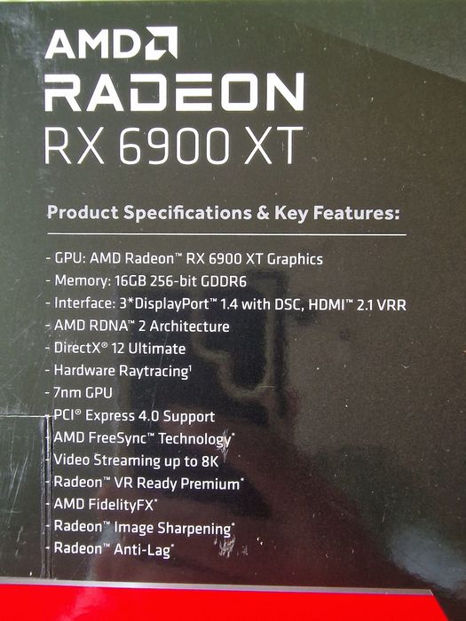 AMD Radeon RX 6900XT 16GB