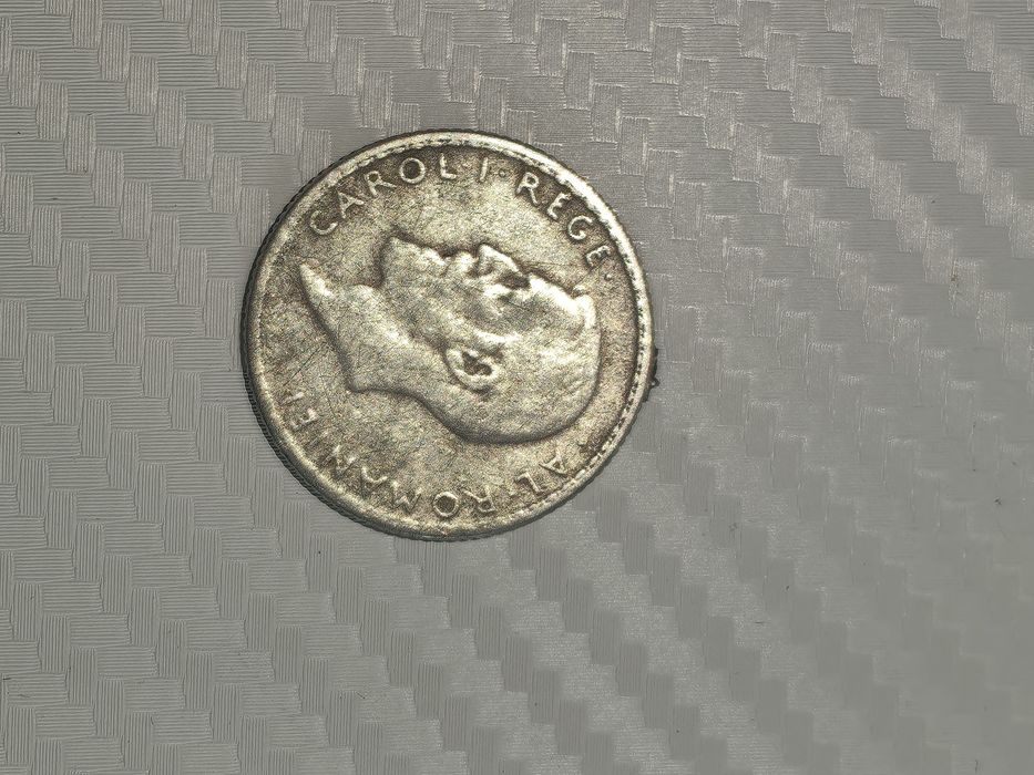 Moneda 1 leu 1910 Argint Carol I