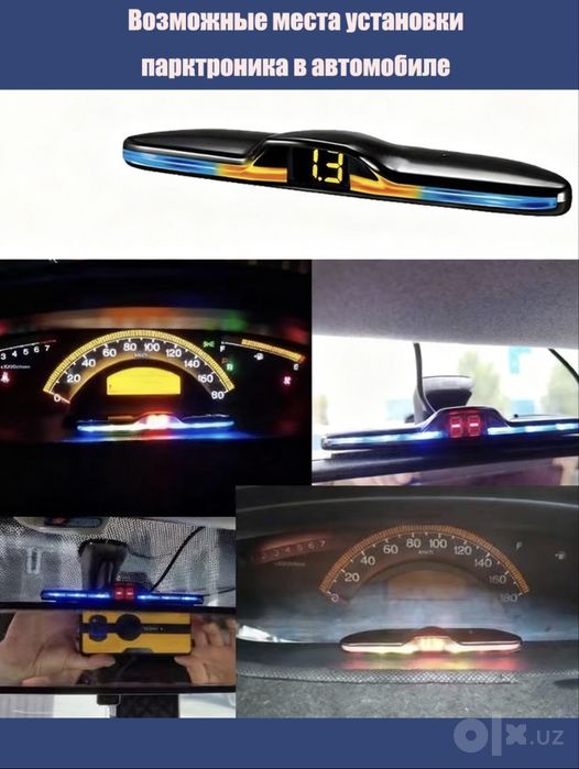 LED displeyli parktronik 4 ta orqa sensorga, ega