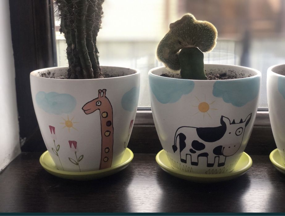 Керамические горшки в детскую (OBI)